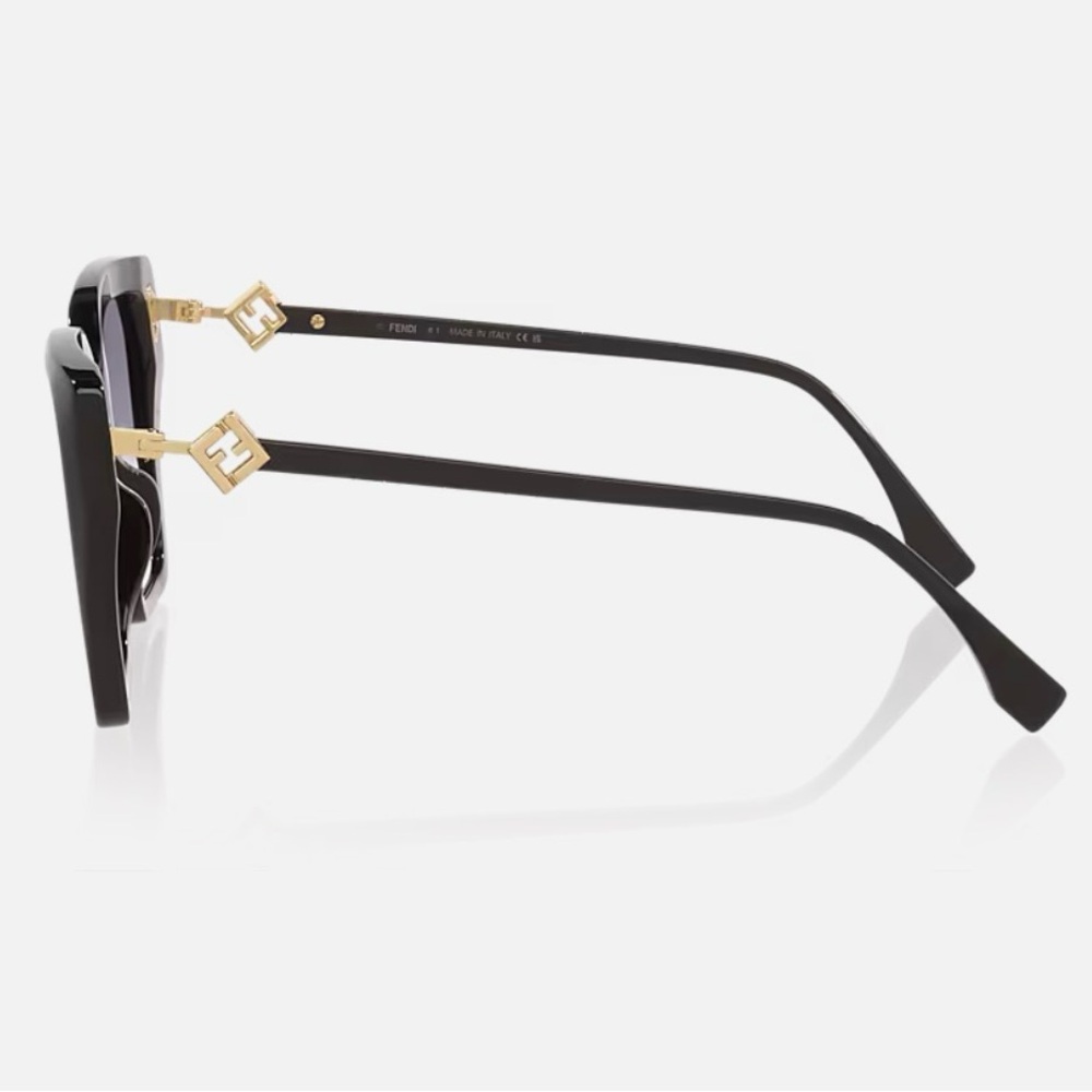 Fendi FE40161I Square Black Acetate Full Rim Glasses - Picture 8 of 10